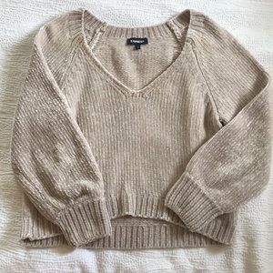 Champagne Express slouchy sweater